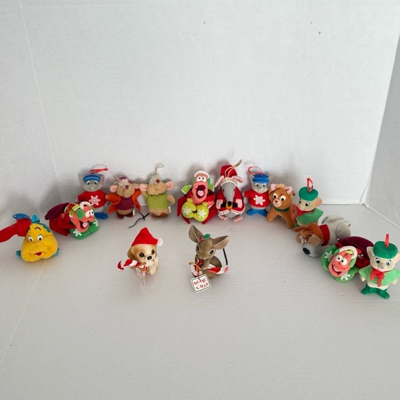 Disney McDonalds Christmas Ornaments Bundle of 15 Vintage Little Mermaid Gus Zac - Picture 3 of 17